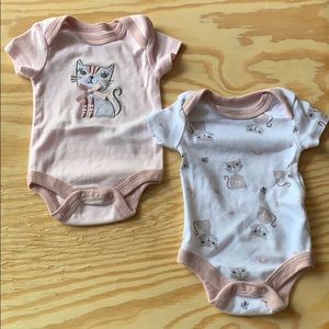 Kittie onesies set of 2